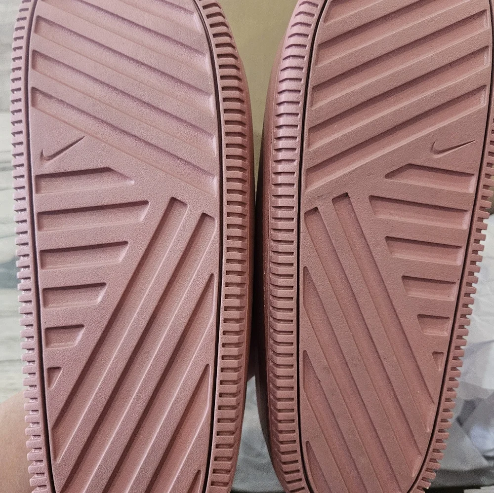 Nike Calm Slide Smokey Mauve Purple Sandal Slip On Women 10 Canyon Pink NIB - Picture 4 of 4